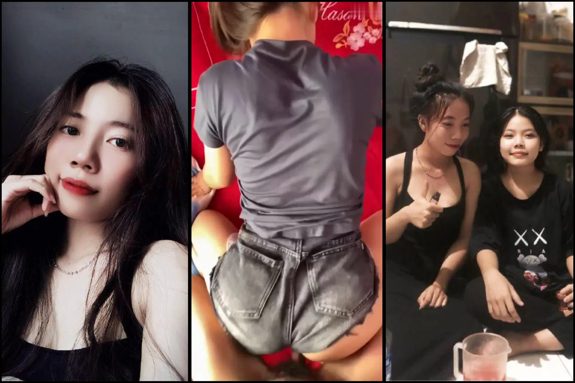Tới trọ bé ny chơi địt lén không kịp cởi đồ khi con em còn đang dưới gác kích thích cực nứng